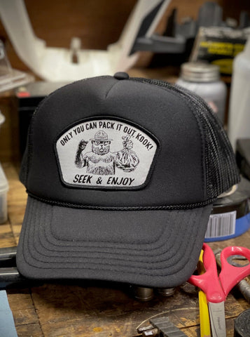 PACK IT OUT "PC" TRUCKER | BLACK