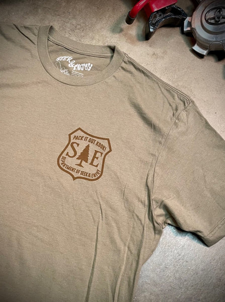PACK IT OUT TEE | OLIVE