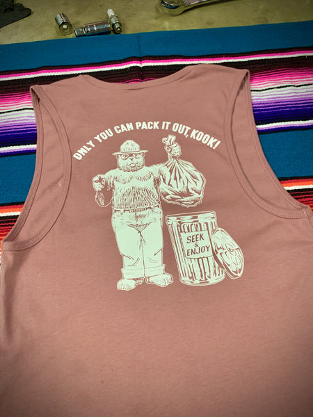 PACK IT OUT WOMENS TANK | MAUVE