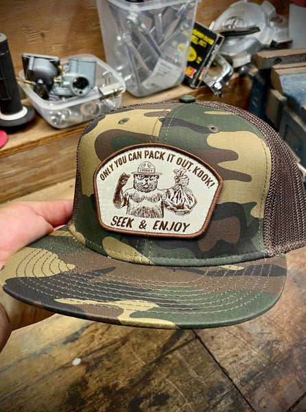 PACK IT OUT "PC" MESH BACK | BROWN CAMO