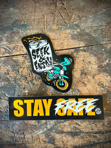 STAY FREE MOTO STICKERS | AST