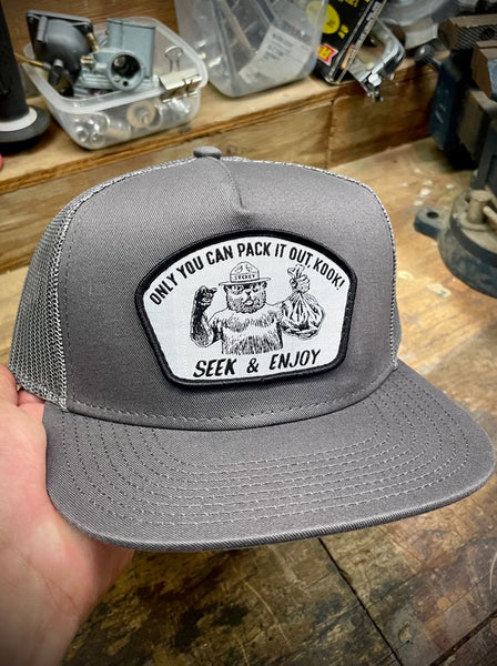 PACK IT OUT "PC" MESH BACK | GREY